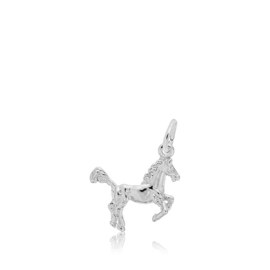 Leaping Horse Charm in Sterling Silver