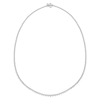 5 ct. tw. Diamond Graduated Riviera Tennis Necklace in 14K White Gold