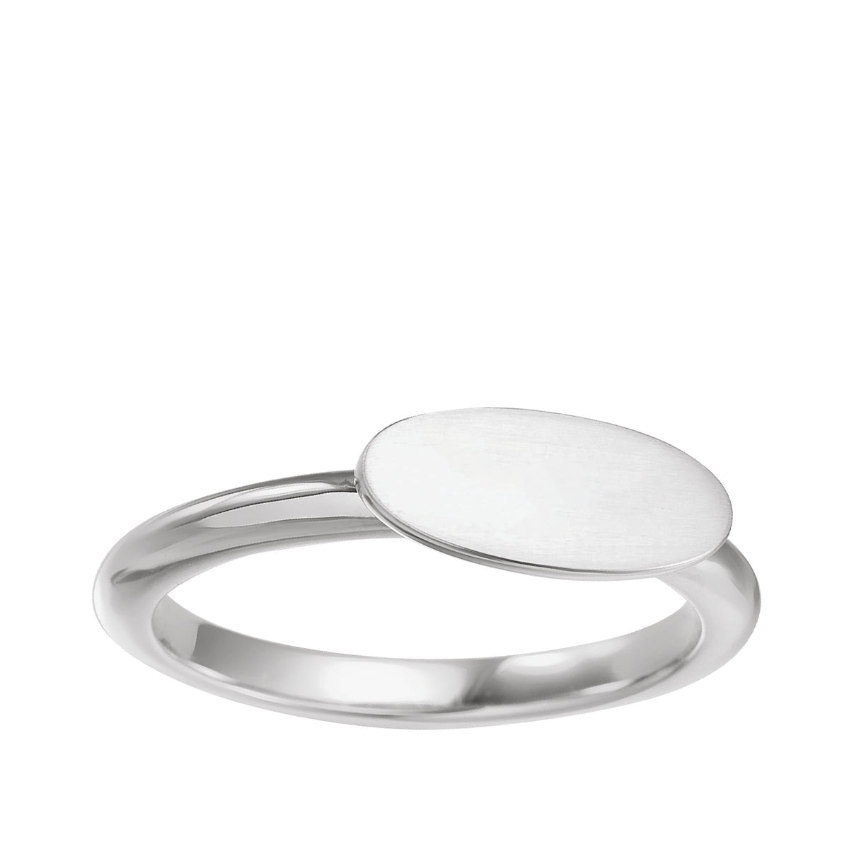 Oval Signet Ring in Sterling Silver