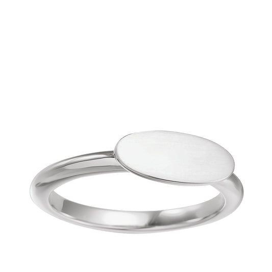 Oval Signet Ring in Sterling Silver