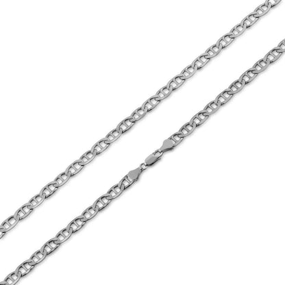 5.9mm 24-inch Mariner Chain Necklace in Sterling Silver front view
