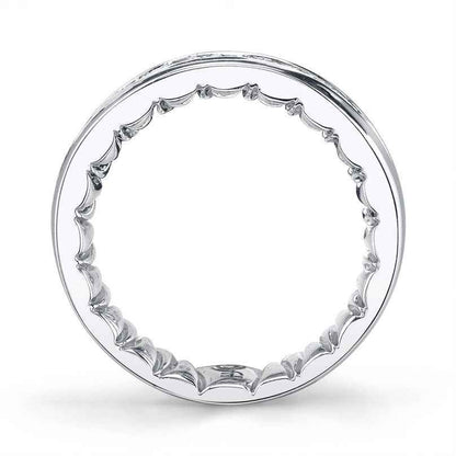 MFIT Men's 1 ct. tw. Channel-Set Diamond Wedding Band in 10K White Gold front view