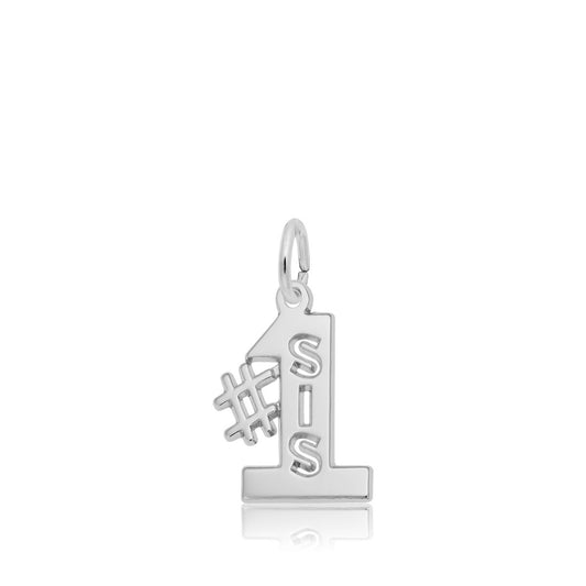 #1 Sister Charm in Sterling Silver