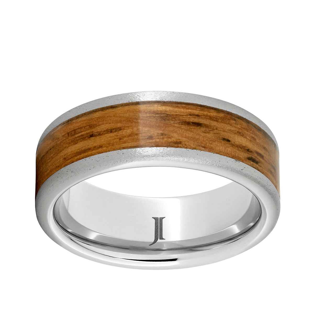 Men's 8mm Serinium Band with Single Malt Inlay