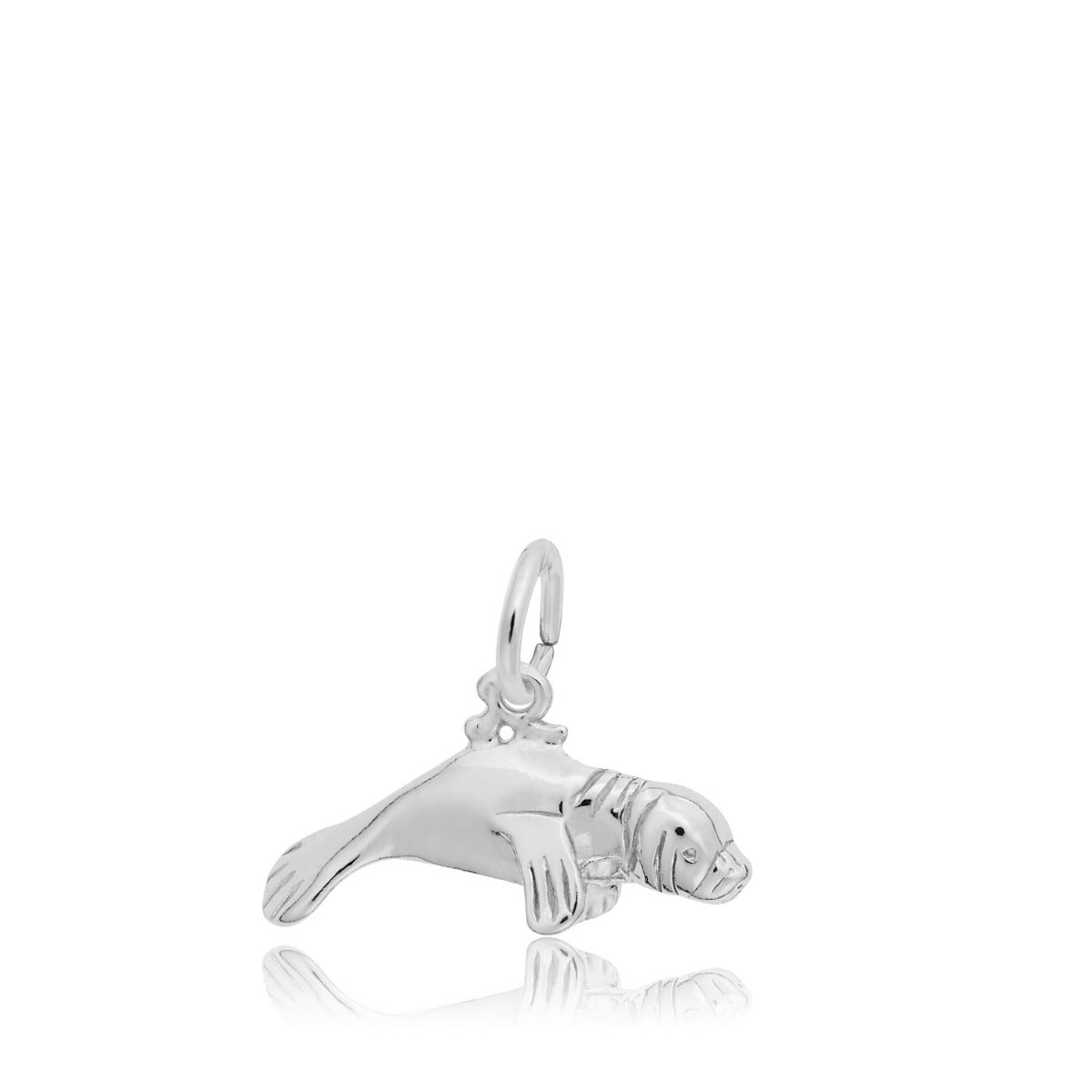 Manatee Charm in Sterling Silver
