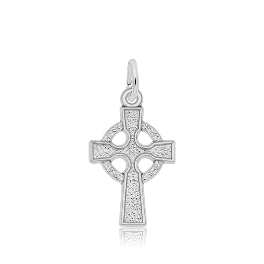 Celtic Cross Charm in Sterling Silver