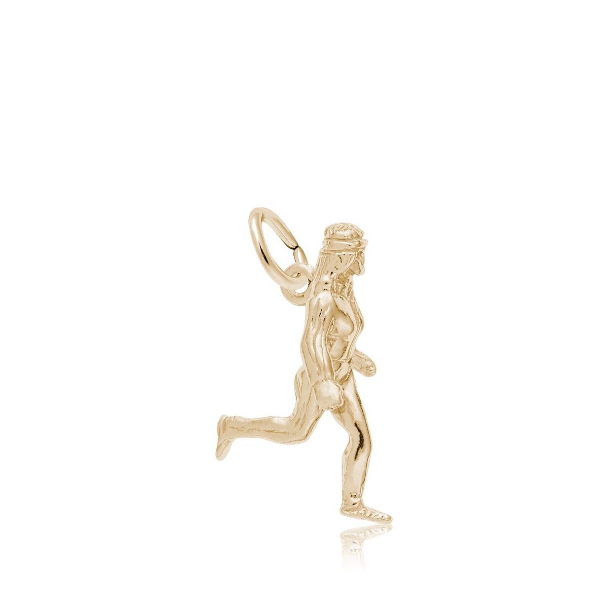 Jogger Charm in 14K Yellow Gold