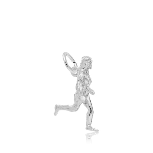Jogger Charm in Sterling Silver