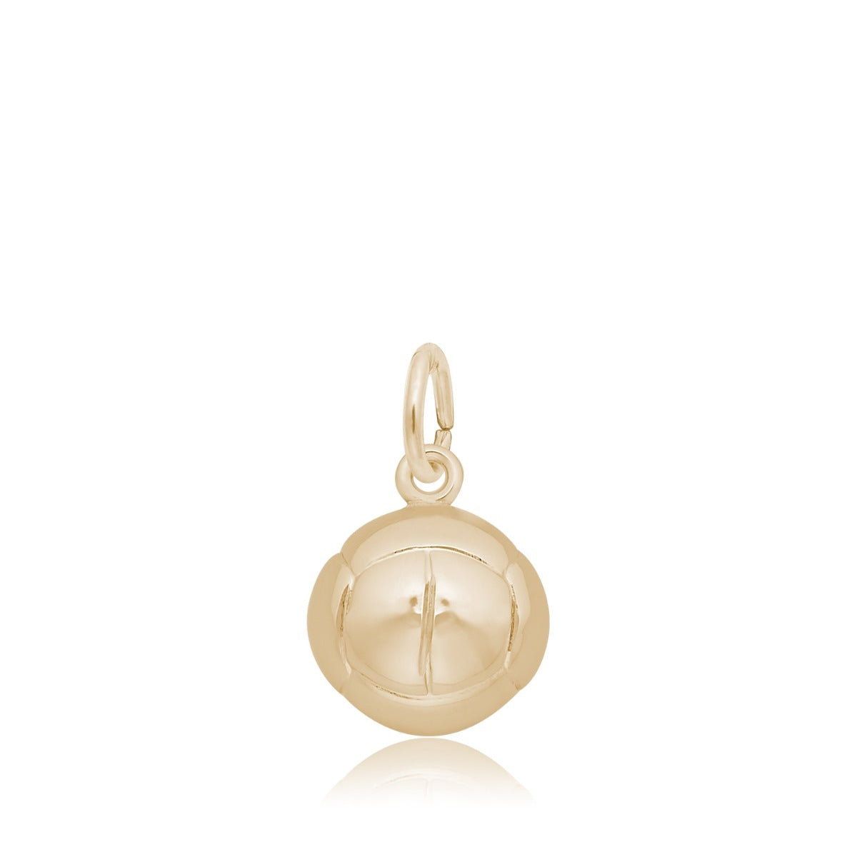 Volleyball Charm in 14K Yellow Gold