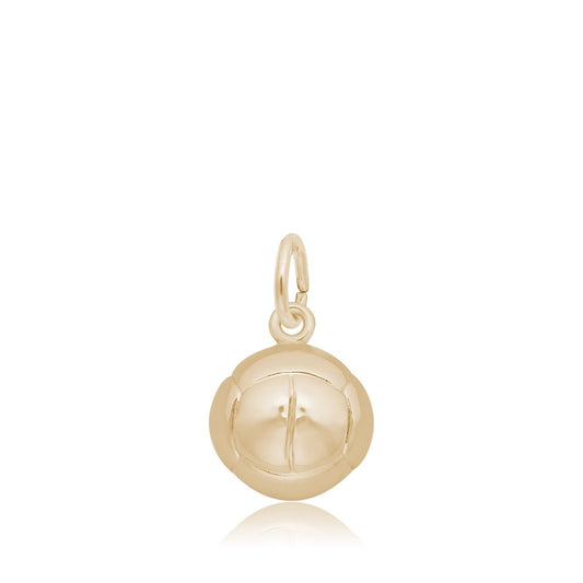 Volleyball Charm in 14K Yellow Gold