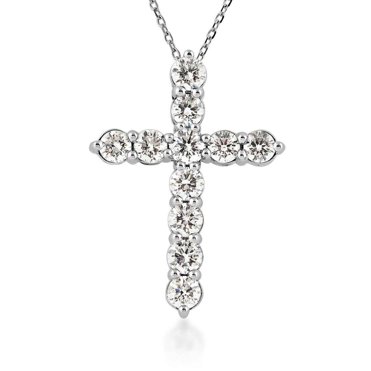 2 ct. tw. Diamond Cross Pendant in 14K White Gold