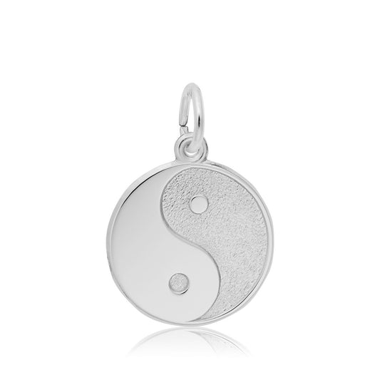 Yin Yang Charm in Sterling Silver
