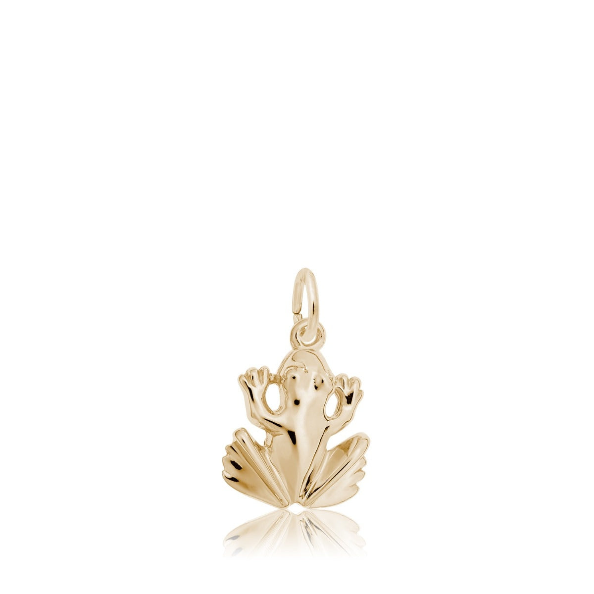 Frog Charm in 14K Yellow Gold