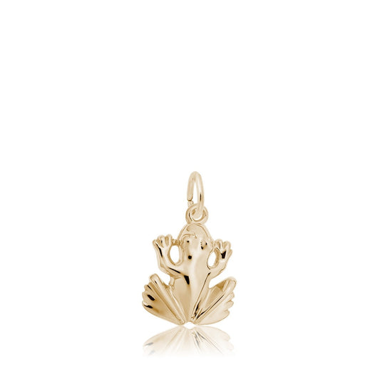 Frog Charm in 14K Yellow Gold