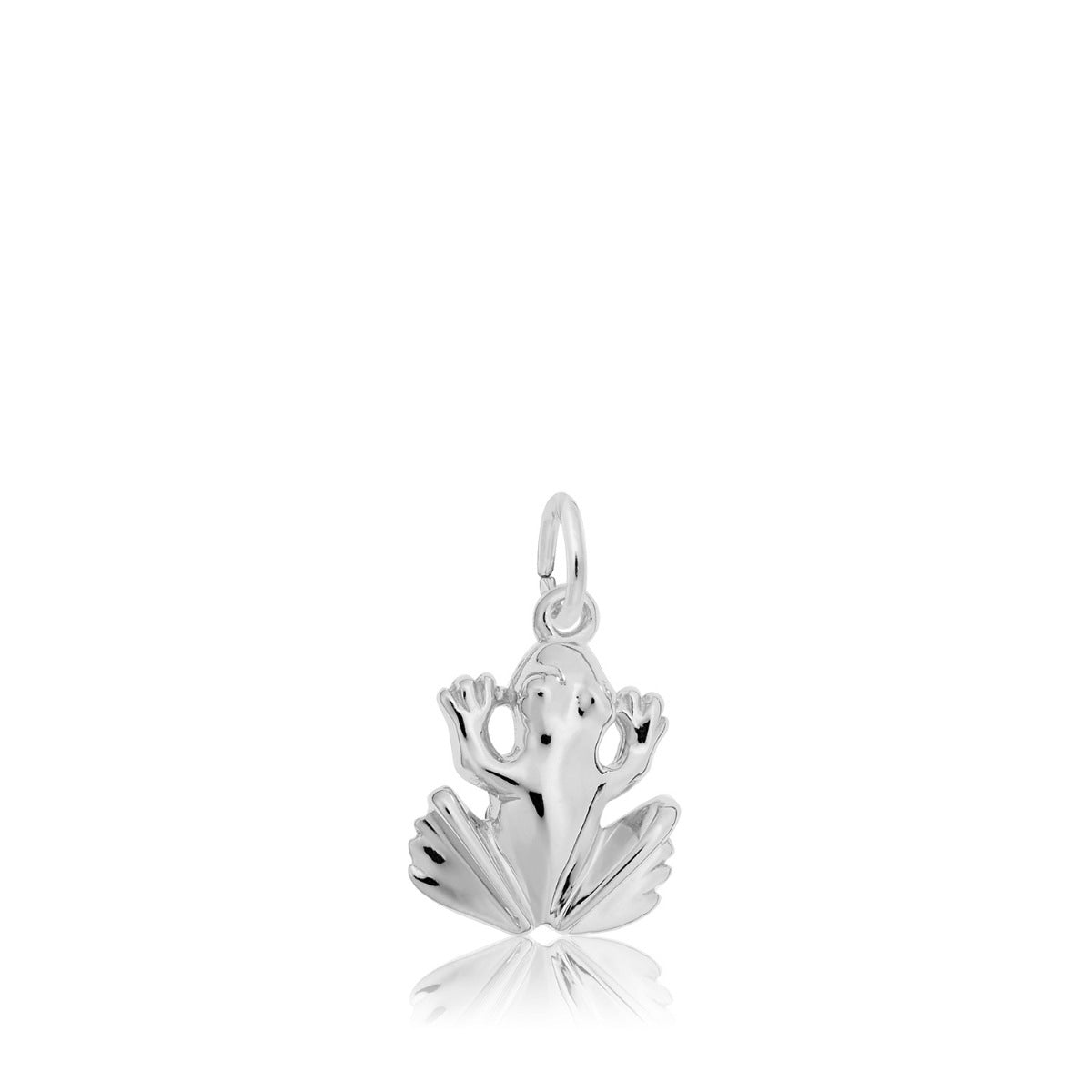 Frog Charm in Sterling Silver