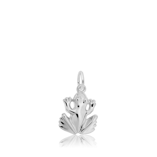 Frog Charm in Sterling Silver