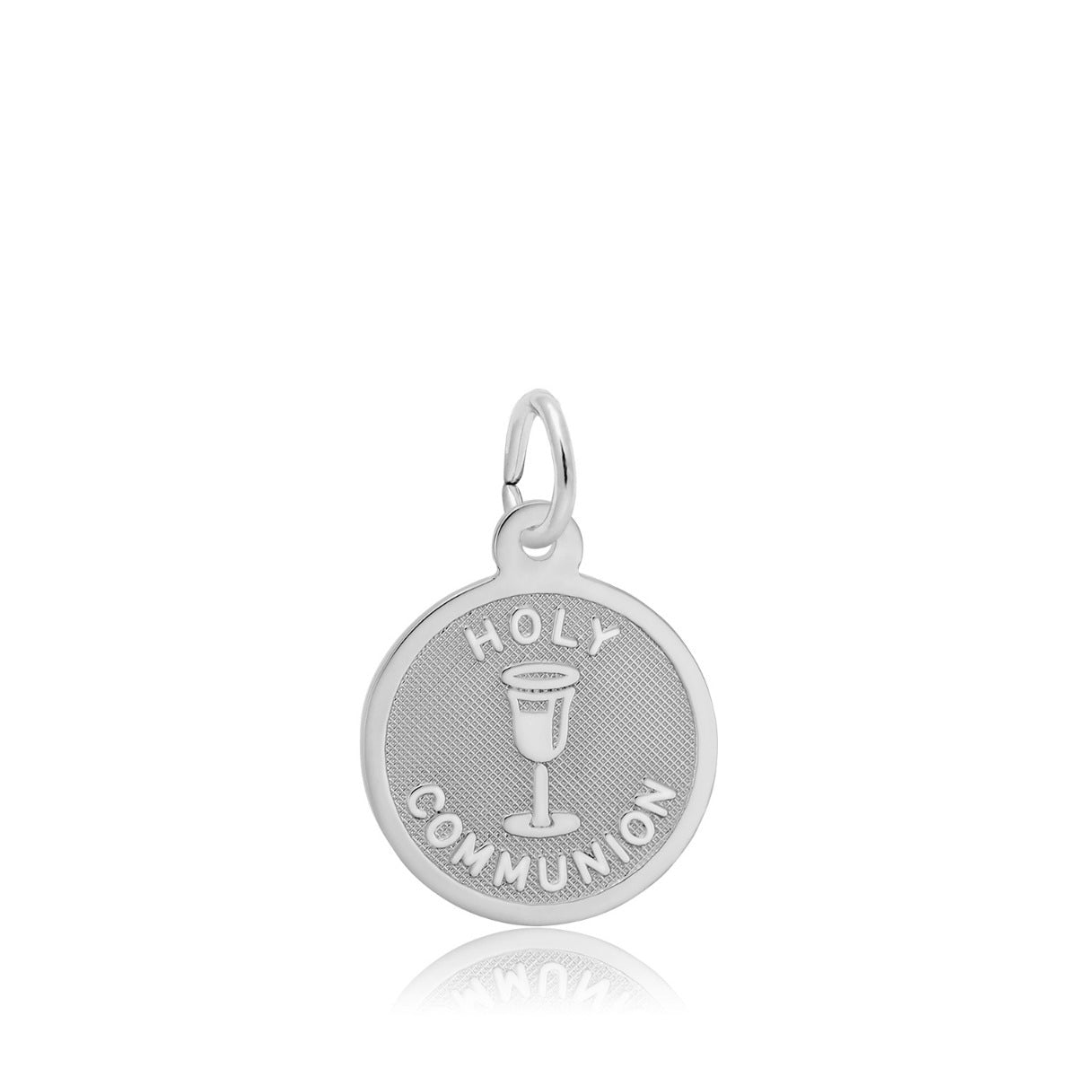 Holy Communion Disc Charm in Sterling Silver