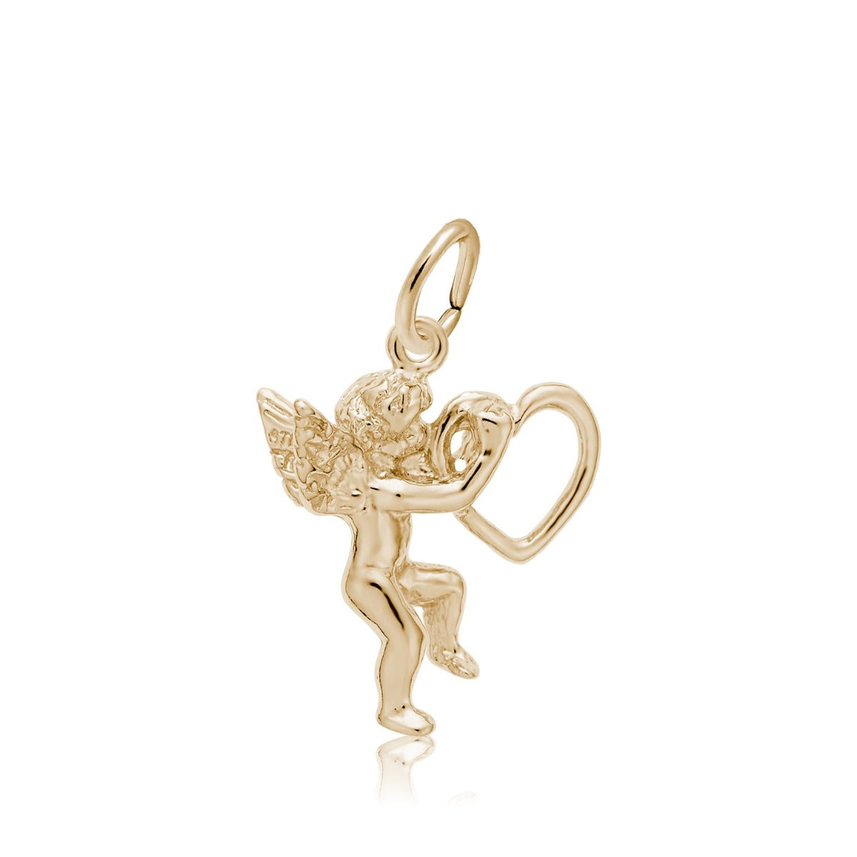 Love Angel Charm in 14K Yellow Gold