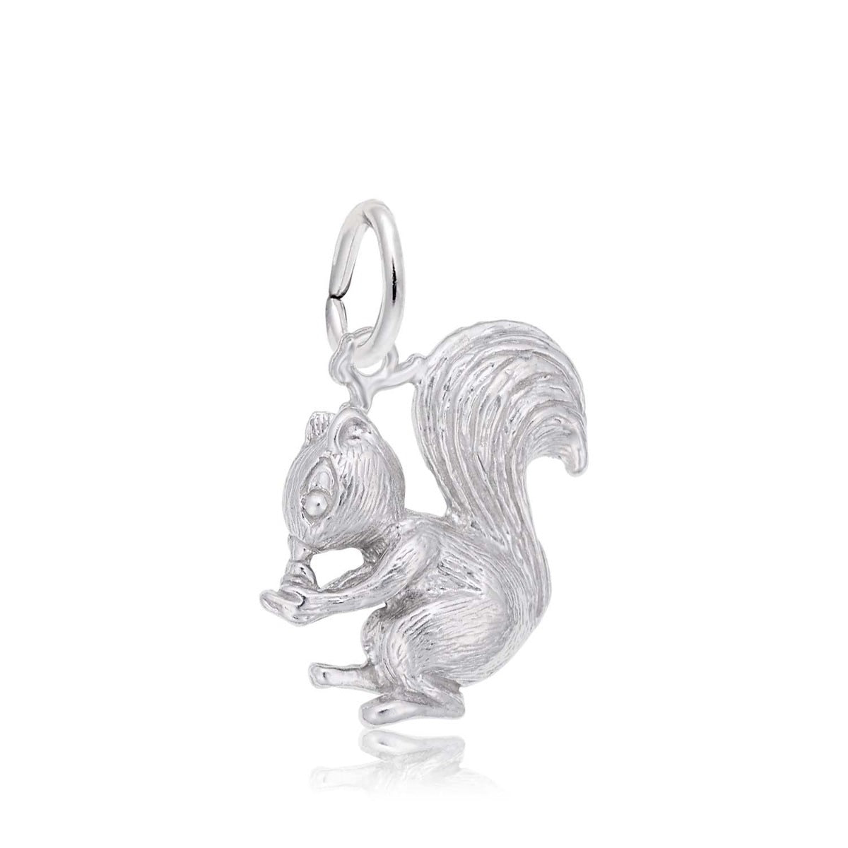 Squirrel Charm in Sterling Silver