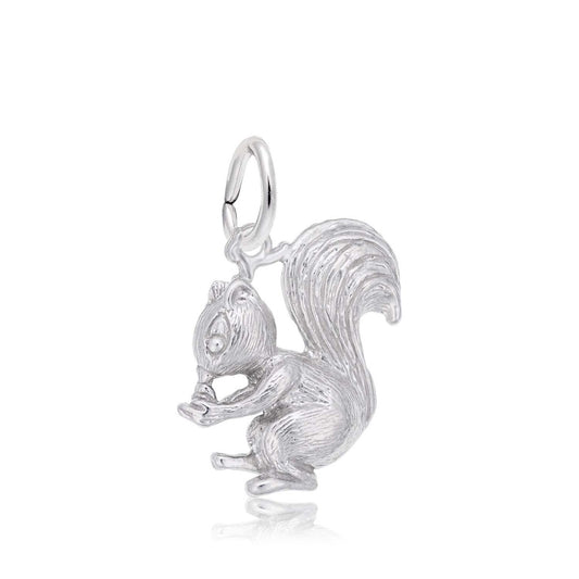 Squirrel Charm in Sterling Silver