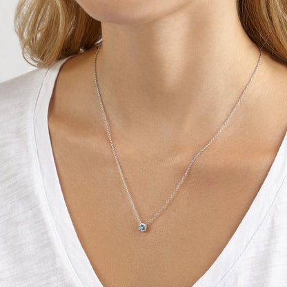 Lightbox Lab-Grown Diamond 1/2ct. tw. Halo Pendant in 10KT White Gold front view