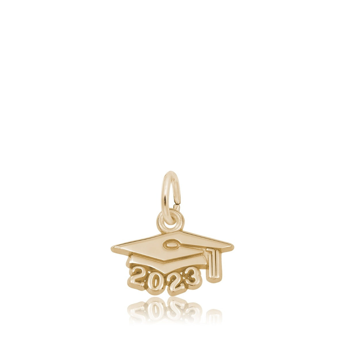 Grad Cap 2023 Charm in 14K Yellow Gold