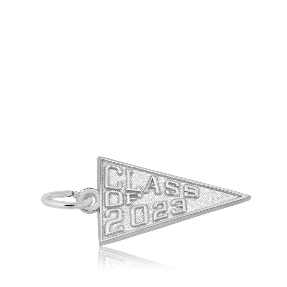 Class of 2023 Pennant Charm in Sterling Silver