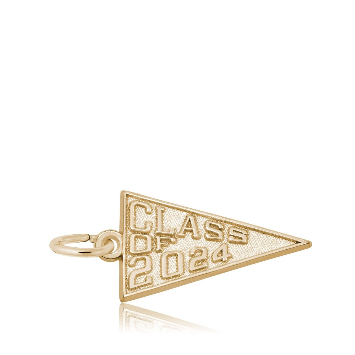 Class of 2024 Pennant Charm in 14K Yellow Gold