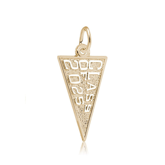 Class of 2025 Pennant Charm in 14K Yellow Gold