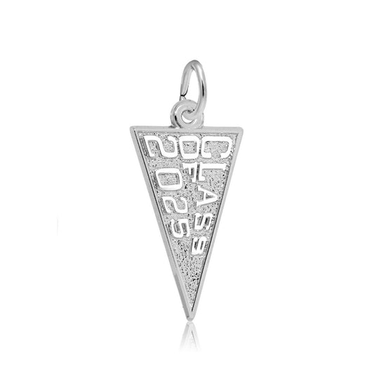 Class of 2025 Pennant Charm in Sterling Silver