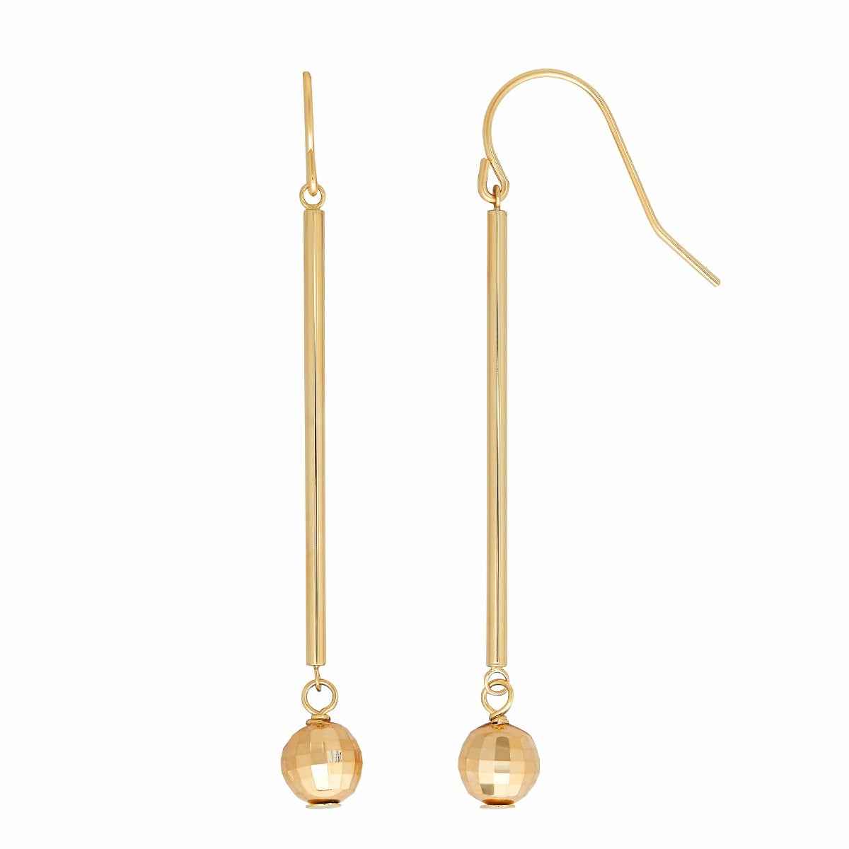 Fashion Dangle Earrings in 10 Kt. Yellow Gold