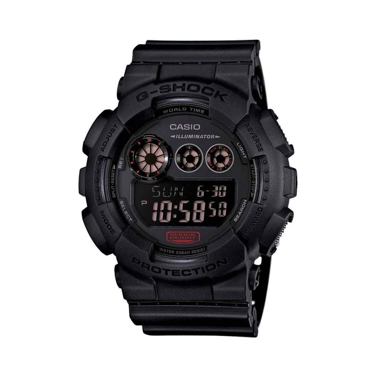 G-Shock Men's Super LED XL Military Black Watch