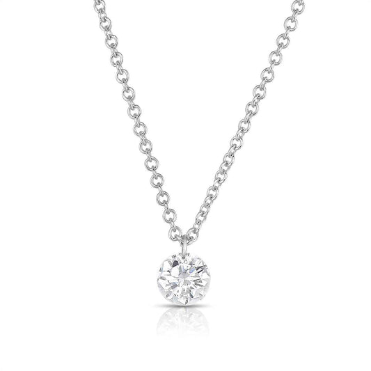 1/3 ct. tw. Diamond Solitaire Pendant in 14K White Gold