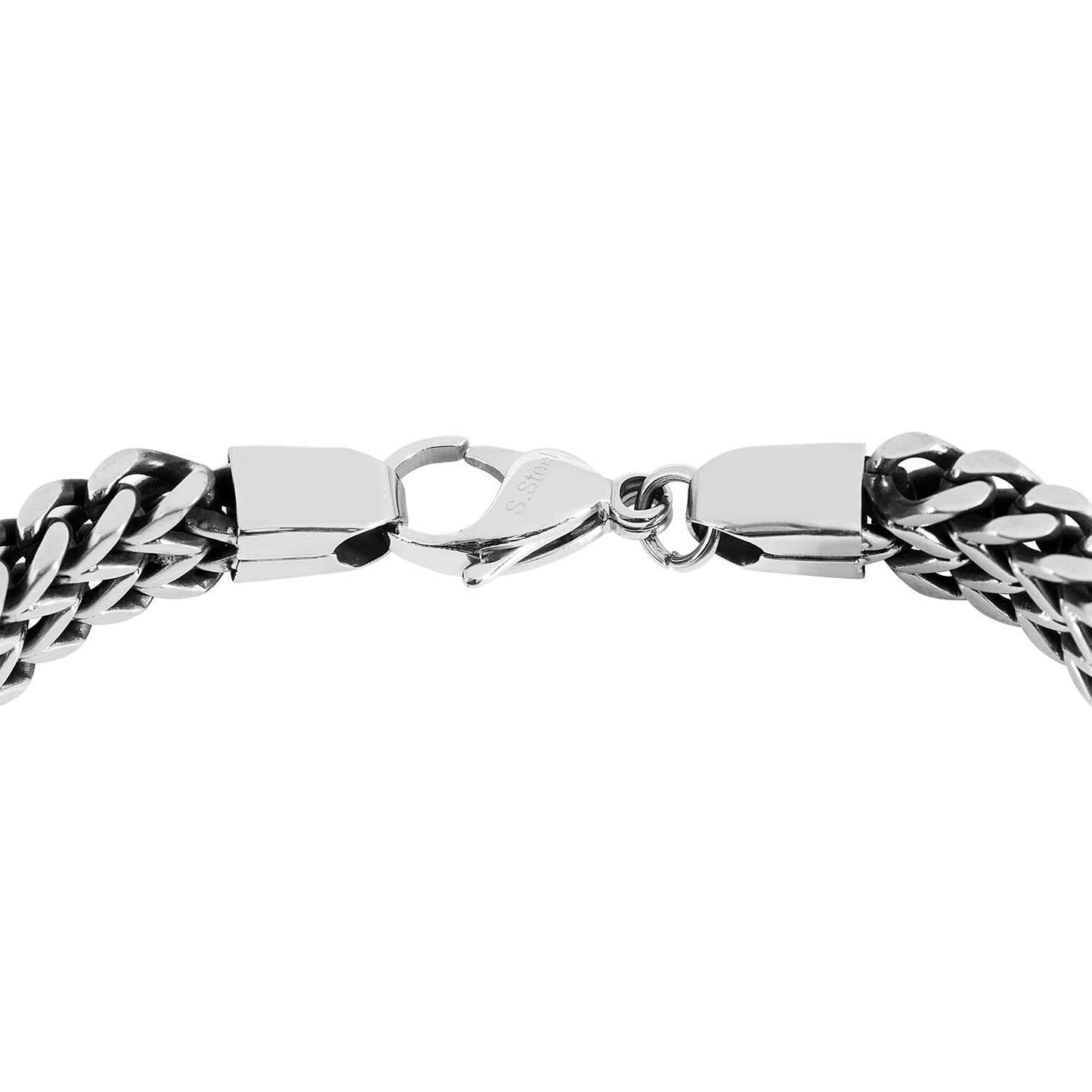 Men's Fashion Bracelet in Stainless Steel front view (2)