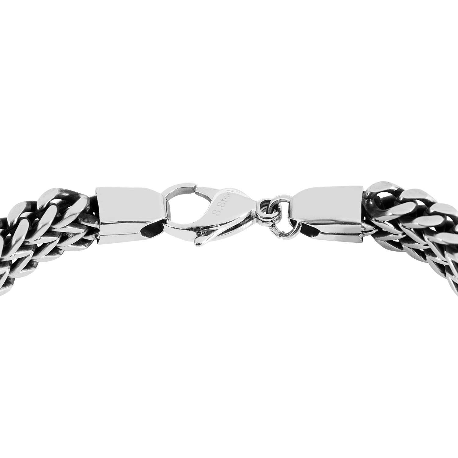 Men's Fashion Bracelet in Stainless Steel front view (2)
