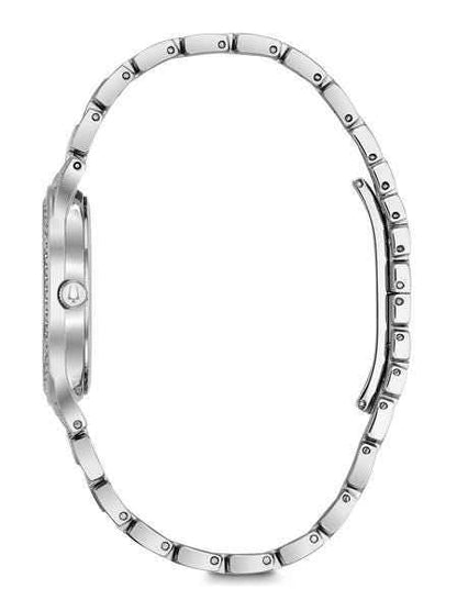 Bulova Crystal Collection Ladies' Watch in Stainless Steel front view