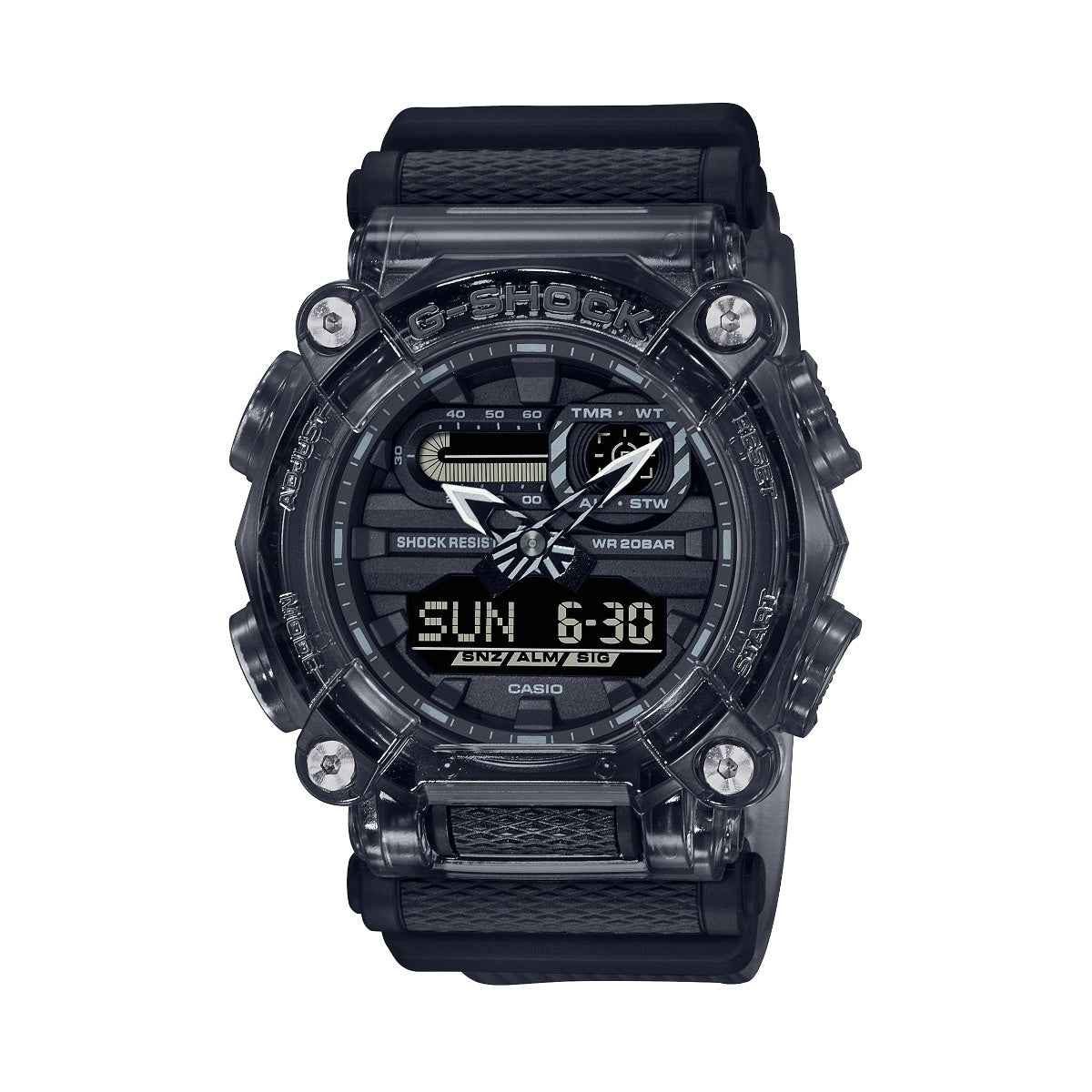 G-Shock Men's Black and Transparent Gray Watch