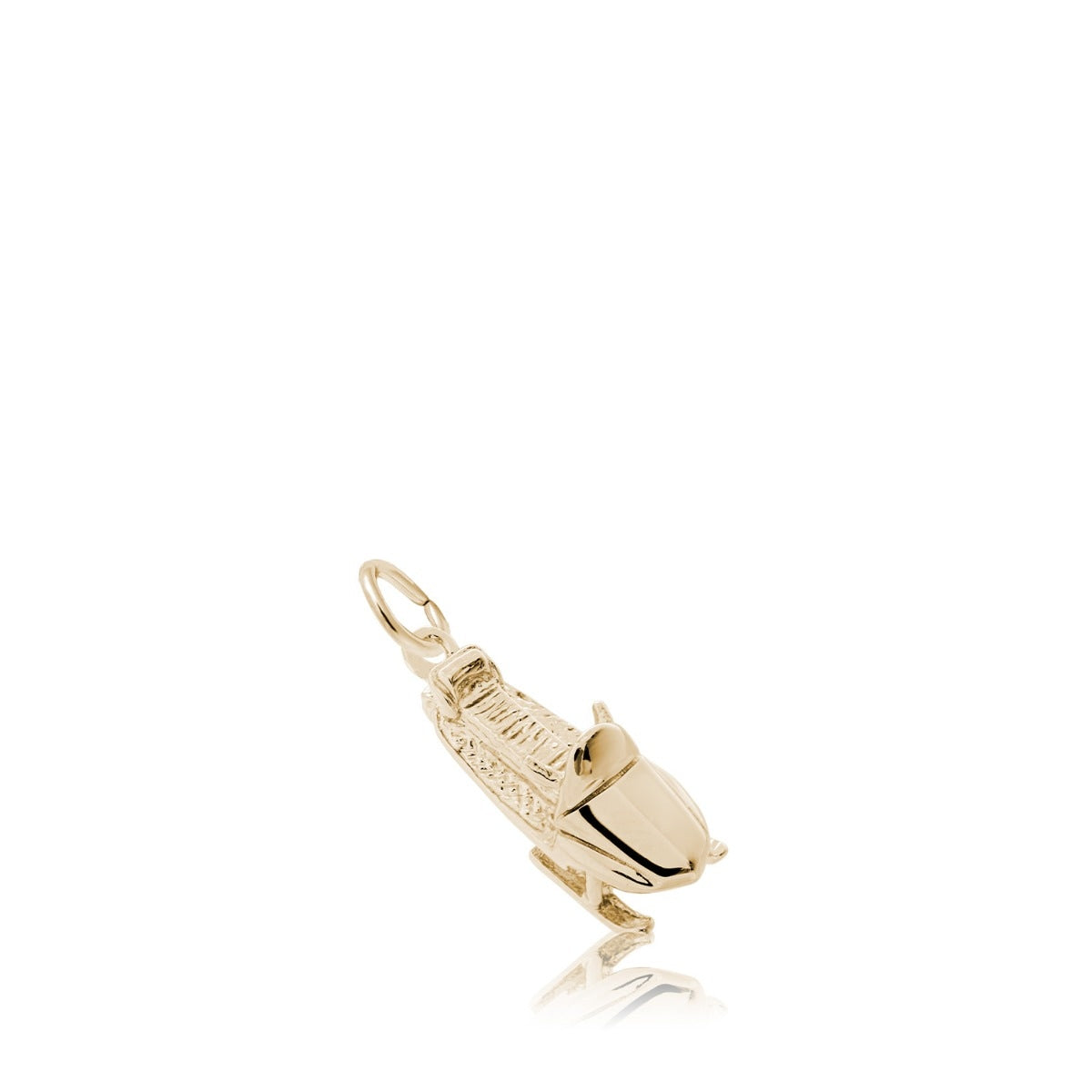 Snowmobile Charm in 14K Yellow Gold