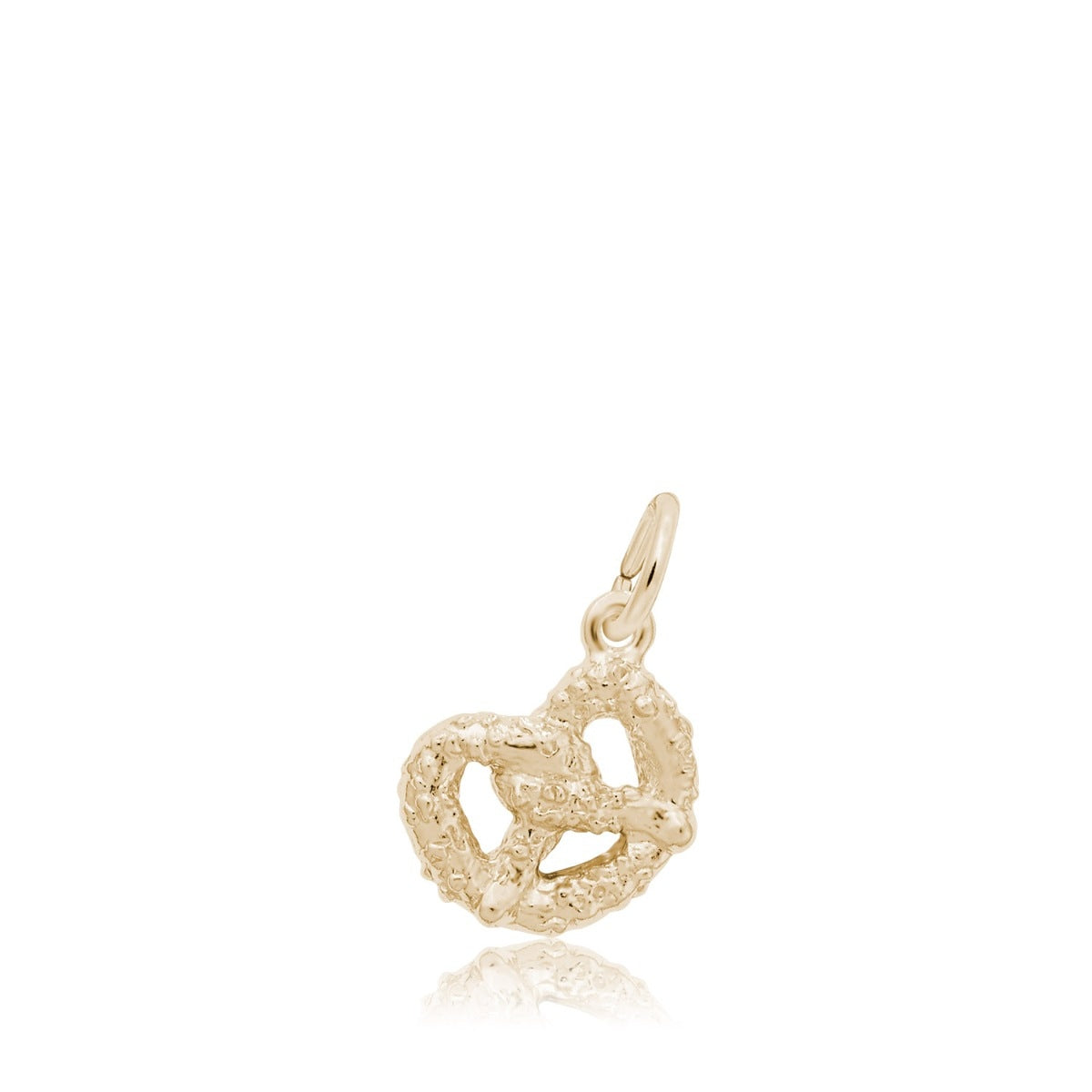 Pretzel Charm in 14K Yellow Gold