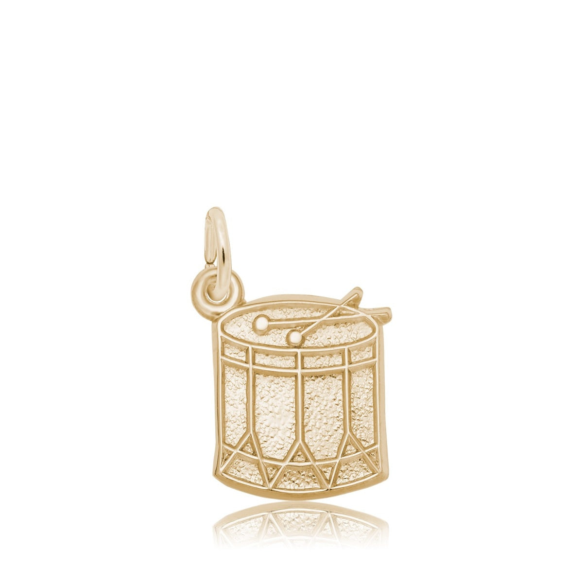 Snare Drum Charm in 14K Yellow Gold