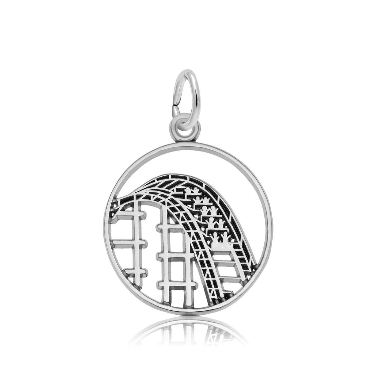 Roller Coaster Charm in Sterling Silver