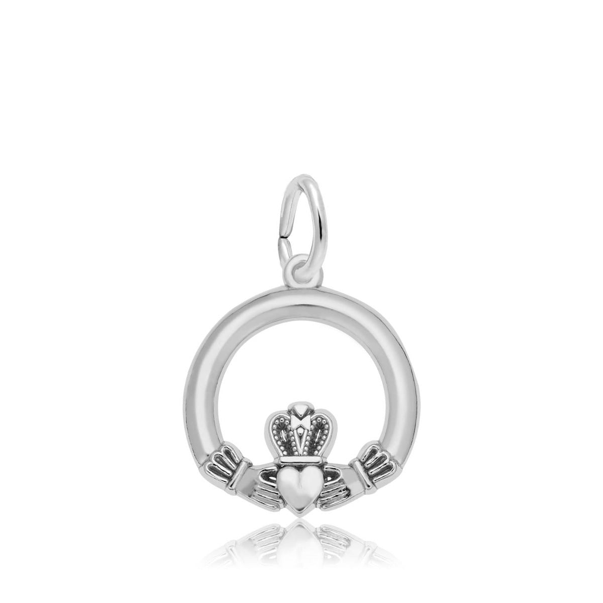 Claddagh Charm in Sterling Silver