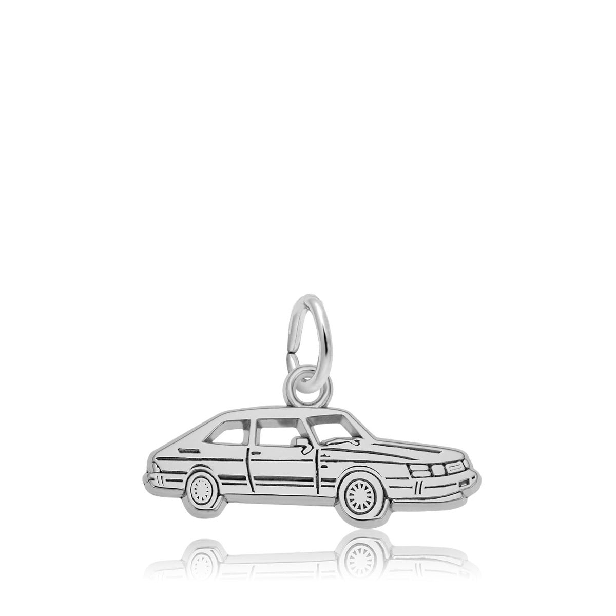 Flat Car Charm in Sterling Silver
