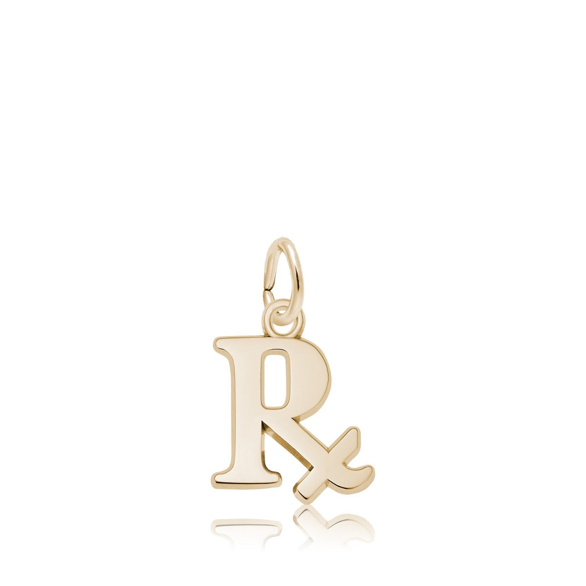 Pharmacy Prescription Charm in 14K Yellow Gold