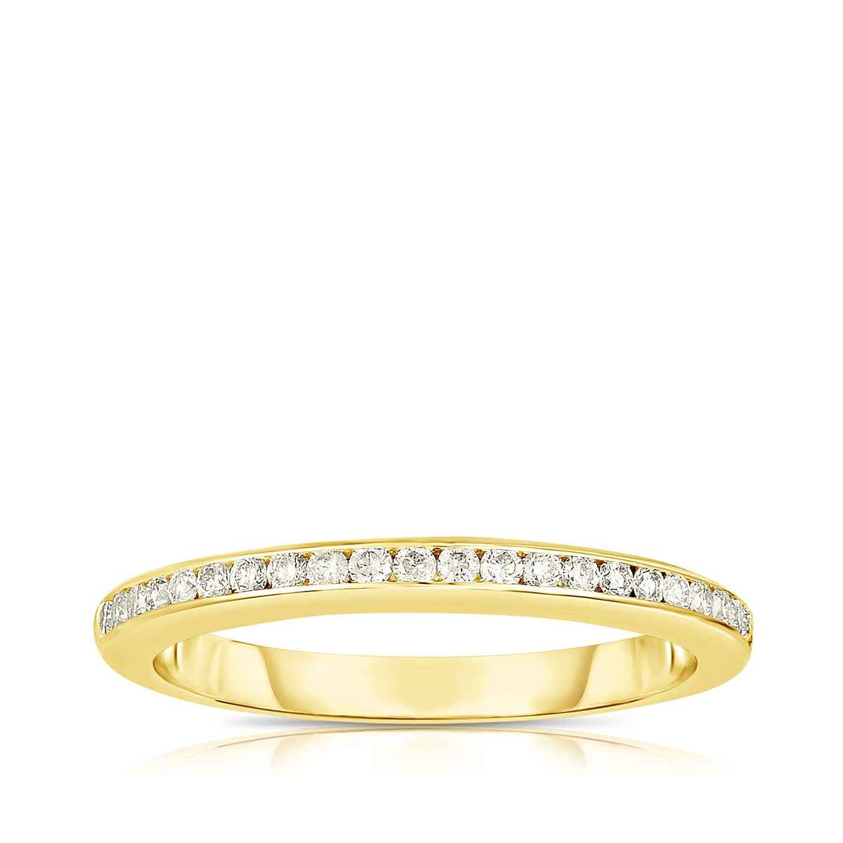 Brilliantly Yours 1/4 ct. tw. Diamond Wedding Band in 14K Yellow Gold (2)