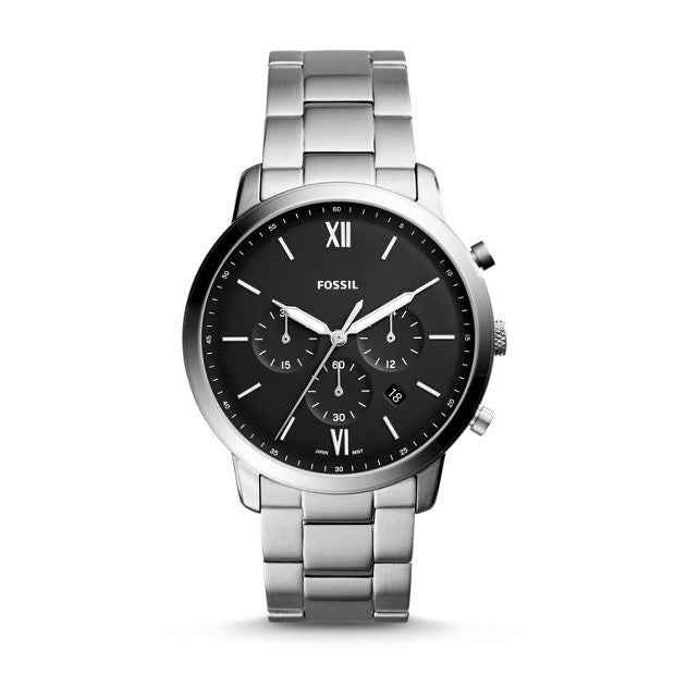 Fossil Mens' Neutra Chronograph Stainless Steel Watch