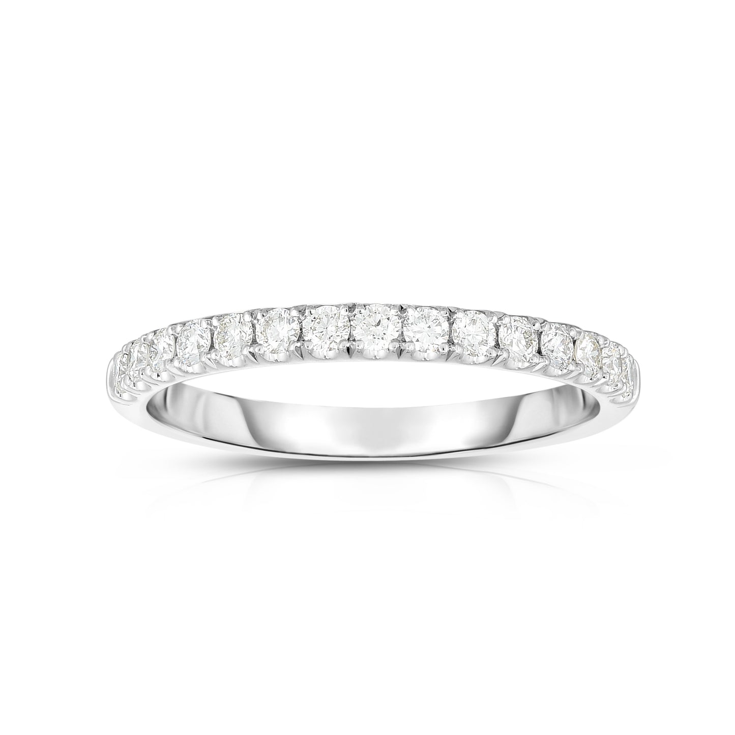 Brilliantly Yours 3/8 ct. tw. Round Diamond Wedding Band in 14K White Gold