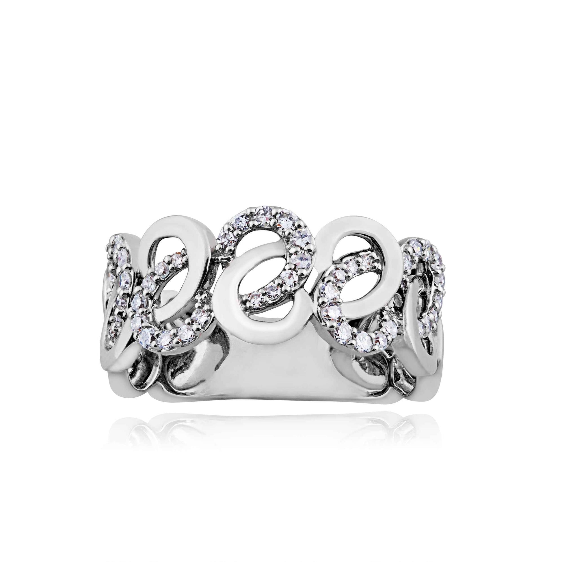 3/8 ct. tw. Diamond Filigree Inspired Fashion Ring in 10K White Gold