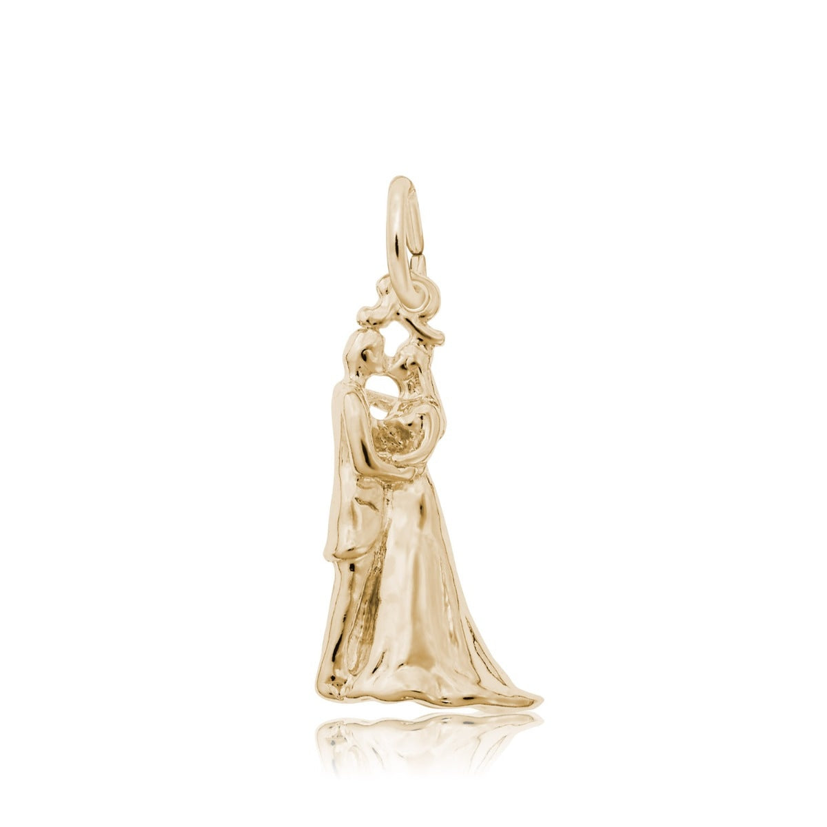 Kiss the Bride Charm in 14K Yellow Gold