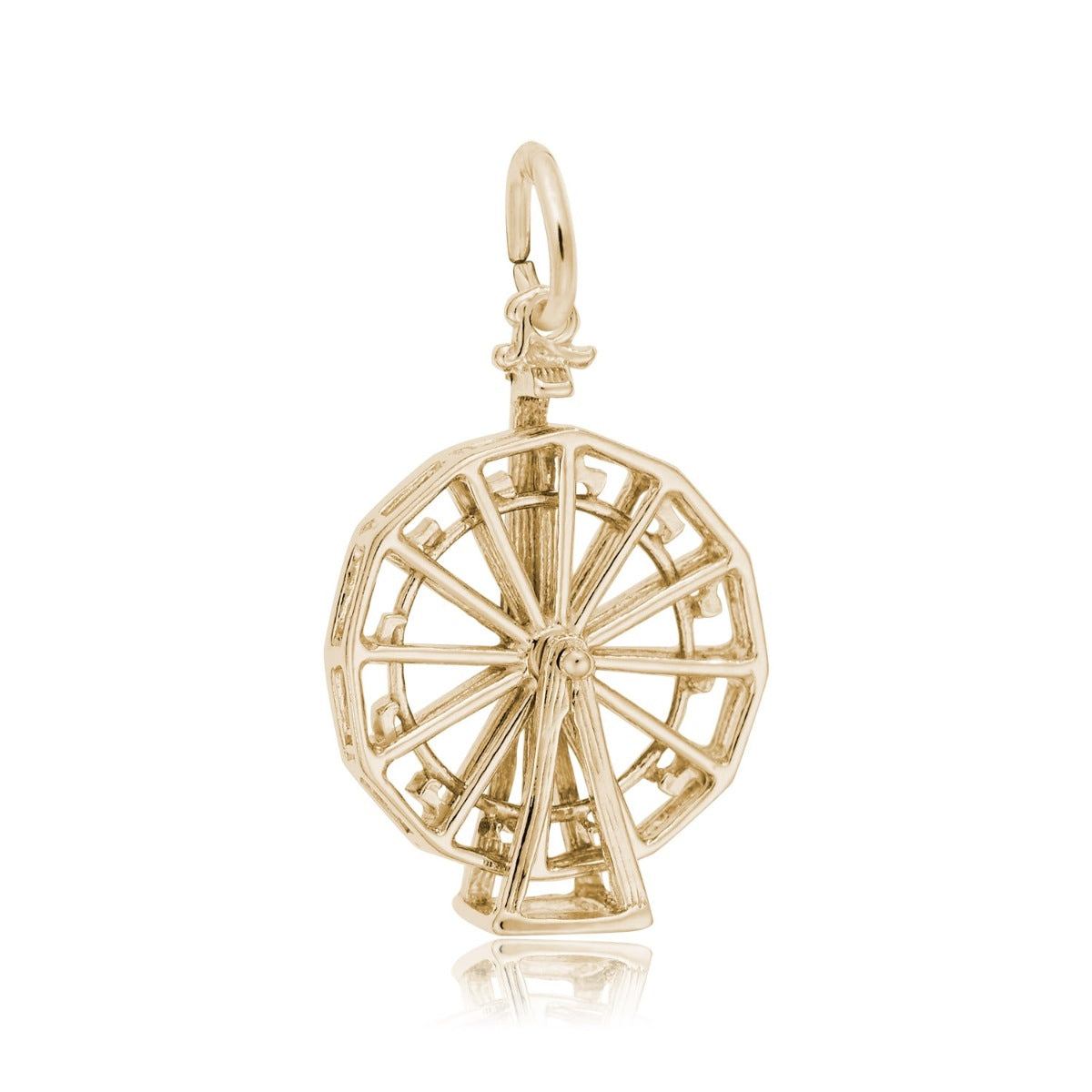 Ferris Wheel Charm in 14K Yellow Gold